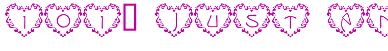 101! Just Anuther Heart Font